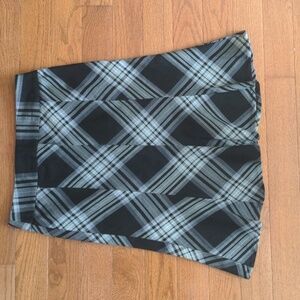 Plaid Trumpet Skirt Size 8 preppy fall